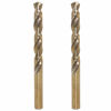 Picture of 5mm Metric M35 Cobalt Steel Extremely Heat Resistant Twist Drill Bit of 2pcs with Straight Shank to Cut Through Hard Metals Such as Stainless Steel and Cast Iron, 5% Cobalt M35 Grade HSS-CO