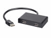 Picture of Monoprice DisplayPort 1.2 to DisplayPort Multi-Stream Transport (MST) Hub - 2-Port, DP to DP, Ideal for Digital Signage, Large Video Displays in Schools, 7.6 x 5.8 x 1.3