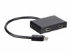 Picture of Monoprice DisplayPort 1.2 to DisplayPort Multi-Stream Transport (MST) Hub - 2-Port, DP to DP, Ideal for Digital Signage, Large Video Displays in Schools, 7.6 x 5.8 x 1.3