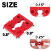 Picture of Outlet Spacers for Electrical Box, RonJea 48 PCS Switch and Receptacle Spacers for Loose Outlet Plug Fix, Electrical Extender Outlet Shims Light Switch Spacer