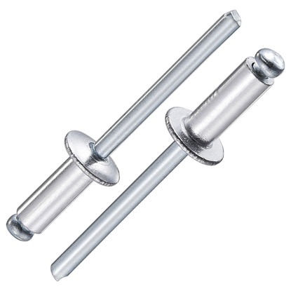 Picture of Wensilon (250Pcs) 3/16"x1/2" Aluminum blind pro Rivets,Aluminum Grip and Steel Mandrel