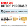 Picture of SUNGATOR 3/8 Inch Female to 1/4 Male Reducer, NPT Brass Pipe Fittings Adapters, 1/4" Male to 3/8" Female NPT Reducer Adapters, Brass Pipe Extension Connectors, Pack of 2