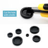 Picture of Vrupin 188 Pieces Closed Rubber Grommet Firewall Solid Closed Hole Plug Assortment Kit for Wire Electrical Appliance Plumbing