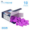 Picture of Flents Foam Ear Plugs, 10 Pair with Case for Sleeping, Snoring, Loud Noise, Traveling, Concerts, Construction, & Studying, NRR 33, Purple, Made in the USA,10 Count (Pack of 1)