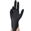 Picture of TitanFlex ThorGrip Heavy Duty Black Industrial Nitrile Gloves, 8-mil, Large, Box of 100, Latex Free, Raised Diamond Texture, Powder Free, Food Safe, Rubber Gloves, Mechanic Gloves