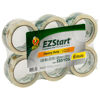 Picture of Duck EZ Start Clear Packing Tape Refills - 6 Rolls of Packaging Tape for Shipping, Moving & Storage - Quiet Easy Start Tape for Boxes & Mailing Supplies, 1.88 Inch x 55 Yards (287862)