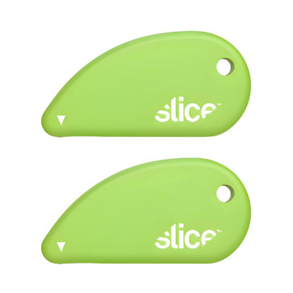 Picture of Slice Micro Safety Cutter | Safe Ceramic Box Cutter Lasting 11x Longer than Metal | Keychain Box Opener | 2 Pack