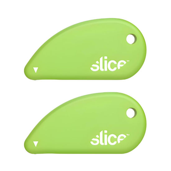 Picture of Slice Micro Safety Cutter | Safe Ceramic Box Cutter Lasting 11x Longer than Metal | Keychain Box Opener | 2 Pack