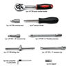 Picture of Egofine 46 Pieces 1/4 inch Drive Socket Ratchet Wrench Set, with Bit Socket Set Metric and Extension Bar for Auto Repairing and Household, with Storage Case