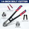 Picture of WORKPRO W017004A Bolt Cutter, Bi-Material Handle with Soft Rubber Grip, 14", Red&Blue