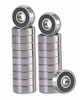 Picture of SHKI 20 Pcs 608 2RS Ball Bearings - Bearing Steel and Double Rubber Sealed Miniature Deep Groove Ball Bearings (8mm x 22mm x 7mm) (608 2RS)