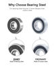 Picture of SHKI 20 Pcs 608 2RS Ball Bearings - Bearing Steel and Double Rubber Sealed Miniature Deep Groove Ball Bearings (8mm x 22mm x 7mm) (608 2RS)