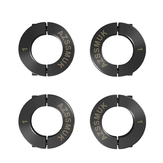 Picture of AZSSMUK 1" Bore Double Split Shaft Collar Black Oxide Set Screw Style (4 PCS)