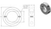 Picture of AZSSMUK 1" Bore Double Split Shaft Collar Black Oxide Set Screw Style (4 PCS)