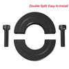 Picture of AZSSMUK 1" Bore Double Split Shaft Collar Black Oxide Set Screw Style (4 PCS)
