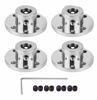 Picture of 4Pcs 8mm Flange Coupling Connector, Rigid Guide Model Coupler Accessory, Shaft Axis Fittings for DIY RC Model Motors