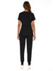 Picture of COZYFIT Scrubs for Women Set - Stretch V-Neck Scrub Top & Jogger Pant with 8 Pockets, Yoga Waistband, Anti Wrinkle, Slim Fit Women Scrubs