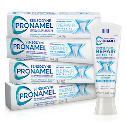 Picture of Sensodyne Pronamel Intensive Enamel Repair Toothpaste for Sensitive Teeth and Cavity Protection, Whitening Toothpaste to Strengthen Enamel, Arctic Breeze - 3.4 Ounces (Pack of 4)