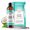 Picture of GuruNanda Whitening Pulling Oil with Coconut Oil & Peppermint Essential Oil for Natural Teeth Whitening, Fresh Breath, Alcohol Free Mouthwash (8 FlOz)