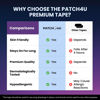 Picture of PATCH4U Micropore Tape (30 Pack) - Pain Free Removal, Hypoallergenic, Latex Free & Gentle On Skin - Medical Grade Adhesive Cotton Tape
