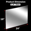 Picture of CALPALMY (2 Pack) 1/4" Thick Clear Acrylic Sheets - 18 x 24 Pre-Cut Plexiglass Sheets for Craft Projects, Signs, Display Cases, Sneeze Guard and More - Cut with Engraver, Power Saw or Hand Tools
