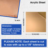 Picture of Duco Clear Cast Acrylic Sheet 1/8 Inch Thick 12" X 12" - Pack of 1 (3mm) Thin, Clear Acrylic Sheet - Transparent Plexiglass Panel for DIY Crafts, Window Replacements, Signs, Displays, and More
