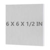 Picture of 6061 T651 Aluminum Sheet Metal 6 x 6 x 1/2 (12.7MM) Inch Flat Plain Aluminum Plate Covered with Protective Film, Heat Treatable Rectangle 0.50" Thick Aluminum Metal Platefor Crafting, Industry