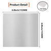 Picture of 6061 T651 Aluminum Sheet Metal 6 x 6 x 1/2 (12.7MM) Inch Flat Plain Aluminum Plate Covered with Protective Film, Heat Treatable Rectangle 0.50" Thick Aluminum Metal Platefor Crafting, Industry