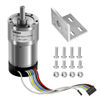 Picture of CQRobot 210:1 Metal DC Geared-Down Motor 37Dx72.5L mm 6V/12V with 64 CPR Encoder and Bracket. 6V-3W-26RPM-32 kg.cm(432 oz.in), 12V-6W-52RPM-63 kg.cm(850 oz.in), D-Shaped Output Shaft 16mm.