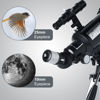 Picture of Telescope 70mm Aperture 500mm - for Kids & Adults Astronomical Refracting Telescopes AZ Mount Fully Multi-Coated Optics, with Diagonal Mirror Phone Adapter, Carrying Bag, Wireless Remote Black