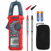Picture of AstroAI Digital Clamp Meter Multimeter 2000 Counts Amp Voltage Tester Auto-ranging with AC/DC Voltage, AC Current, Resistance, Capacitance, Continuity, Live Wire Test, NCV, Blue