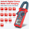 Picture of AstroAI Digital Clamp Meter Multimeter 2000 Counts Amp Voltage Tester Auto-ranging with AC/DC Voltage, AC Current, Resistance, Capacitance, Continuity, Live Wire Test, NCV, Blue