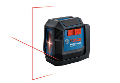 Picture of BOSCH GLL50-20 50 Ft Self-Leveling Cross-Line Laser, Includes Integrated Magnetic Mount & 2 AA Batteries