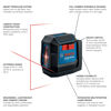 Picture of BOSCH GLL50-20 50 Ft Self-Leveling Cross-Line Laser, Includes Integrated Magnetic Mount & 2 AA Batteries