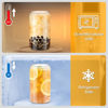 Picture of sungwoo 4PCS Glass Cups with Bamboo Lids and Straws, 16OZ Ice Coffee Cup, Drinking Cup set with Wooden Lids, Home Essential Glass Tumblers for Beer, Cocktail, Tea and Latte Clear