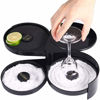 Picture of 1 Pack 3 Tier Bar Glass Rimmer for Margarita and Cocktail, Bartender Tool,Salt Box Spice Container