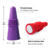 Picture of Wine Stoppers Beverage Bottle Sealer Soft Silicone Wine Bottle Stoppers Corks with Grip Top for Keeping Wine Champagne Fresh, 8 Pack