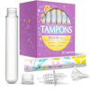 Picture of GoPong Tampon Flasks 12 Pack (18 oz Total) - Hidden Alcohol Travel Flasks for Women - Secret Liquor Containers for Nightclubs, Festivals, Cruises, and Sports Events - Includes Funnel & Spout