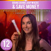 Picture of GoPong Tampon Flasks 12 Pack (18 oz Total) - Hidden Alcohol Travel Flasks for Women - Secret Liquor Containers for Nightclubs, Festivals, Cruises, and Sports Events - Includes Funnel & Spout