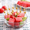 Picture of 200 Pcs Cocktail Picks, 4.7 Inch Toothpicks for Appetizers, Bamboo Cocktail Sticks Skewers for Drinks, Desserts, Charcuterie, Wedding Party Fancy Toothpicks, Gold Pearl Mini Food Picks Decorative