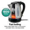 Picture of Hamilton Beach Electric Tea Kettle, Water Boiler & Heater, 1.7 Liter, Cordless Serving, 1500 Watts for Fast Boiling, Auto-Shutoff and Boil-Dry Protection, Stainless Steel (40880)