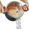 Picture of GOTHAM STEEL 5 Qt Ceramic Stock Pot Multipurpose Pasta Pot with Strainer Lid & Twist and Lock Handles, Nonstick Ceramic Pot for Soup, Spaghetti, Rice, Pots for Kitchen, Dishwasher Safe - Copper