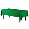 Picture of Exquisite 6-Pack Premium Plastic Tablecloth 54in. x 108in. Rectangle Plastic Table Cover - Emerald Green