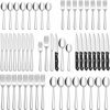 Picture of HIWARE 48-Piece Silverware Set with Steak Knives for 8, 18/8 Stainless Steel Flatware Cutlery Set For Home Kitchen Restaurant Hotel, Kitchen Utensils Set, Mirror Polished, Dishwasher Safe