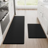 Picture of StepRite Kitchen Mats, 2PCS Kitchen Rugs, Cushioned Anti Fatigue Kitchen Mats for Floor, Non-Slip Standing Desk Mat, Waterproof Kitchen Rug Set for Kitchen, Floor, Office,17.3"×30"+17.3"×47",Black