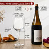 Picture of Long Stem Wine Glasses Set of 8, 12oz Clear Red/White for Party, Wedding and Home