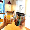 Picture of BLUEPOLAR 13oz/400ml Tumbler Water Glass, Cups with Straw and Lid Sealed Carry on for Coffee, Iced Tea, Thick Wall Insulated Glass Cup (Amber)…