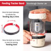 Picture of KneadAce Sourdough Starter Jar With Date Marked Feeding Band, Thermometer, Sourdough Jar Scraper, Sourdough Container Sewn Cloth Cover & Metal Lid, Sourdough Starter Kit