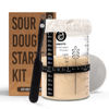 Picture of Sourdough Starter Kit with 34 oz Glass Jar - Extra Thermometer Strips and Breathable Covers Included in Sourdough Starter Jar Glass Kit - A Perfect Sourdough Bread Starter Kit for Beginners to Expert