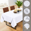 Picture of Utopia Kitchen 2 Pack 6 Foot Rectangle Table Cloth [60x102 Inches, White] Stain and Wrinkle Resistant Tablecloth Washable Polyester Cover for Dining, Buffet Parties, Picnic and Weddings